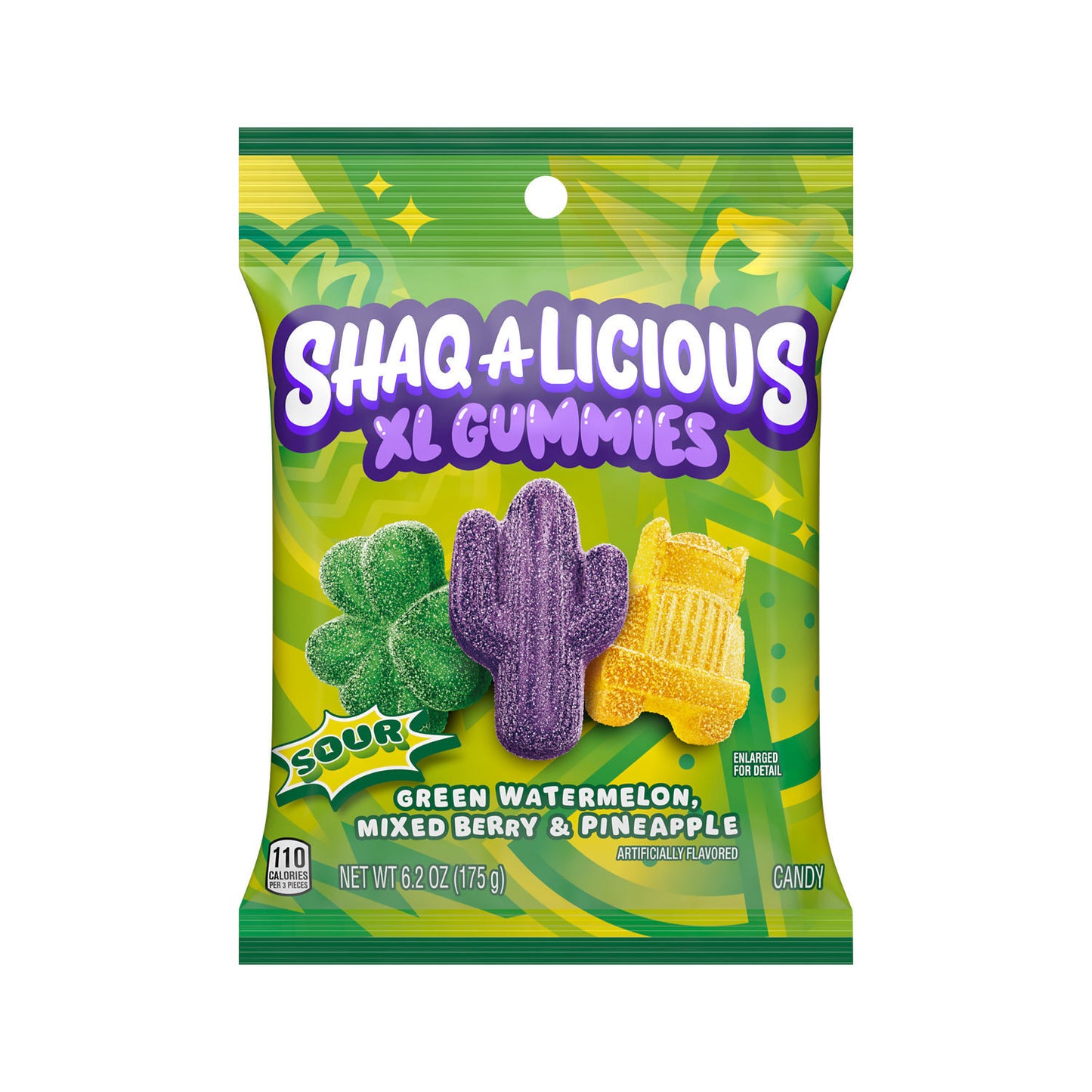 SHAQ-A-LICIOUS XL GUMMIES SOUR 6.2oz