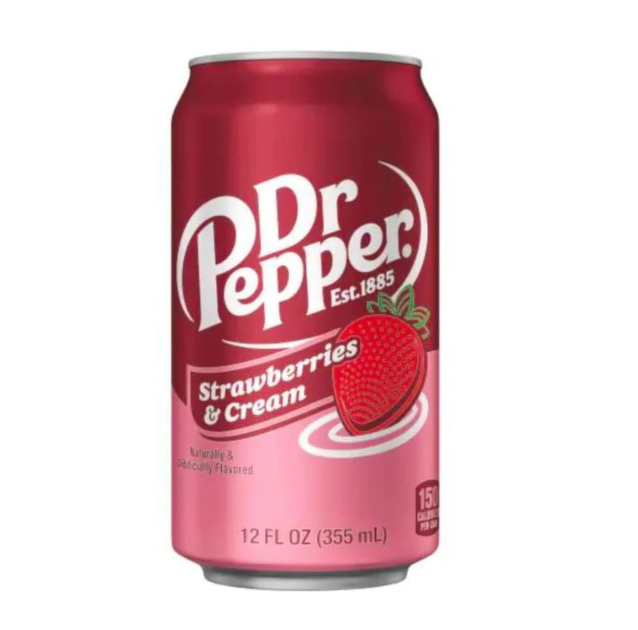 Dr Pepper Strawberry & Cream Zero Sugar 12oz