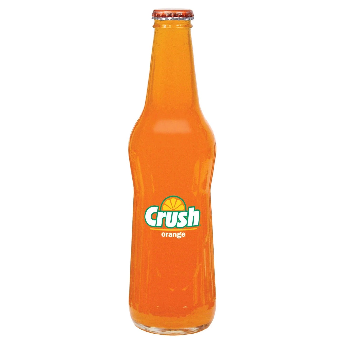 CRUSH ORANGE GLASS BOTTLES 350ml