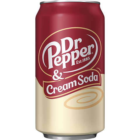DR PEPPER CANS CREAM SODA