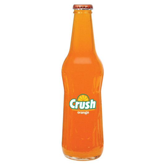 CRUSH ORANGE GLASS BOTTLES 350ml