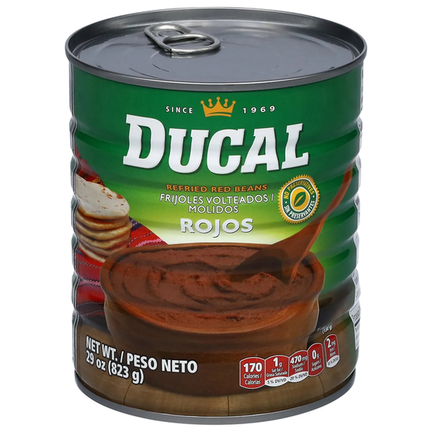 DUCAL RED REFRIED BEANS 29oz