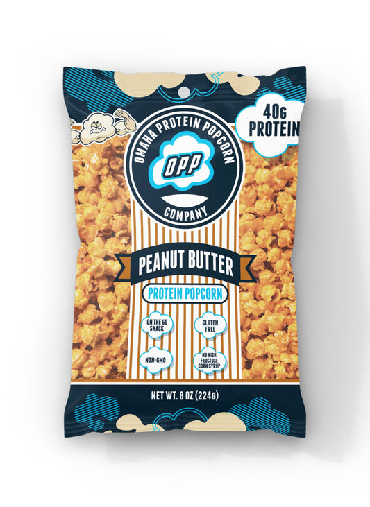 Omaha Protein Popcorn Peanut Butter 224g